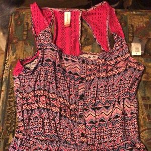 New with tags multi colored tank style romper